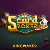 5 Card Poker cards game on okgames